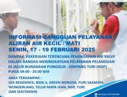 Pemindahan Air Valve di Jalur Bundaran Punggur-Simpang Turi, ABH Informasikan Area Terdampak