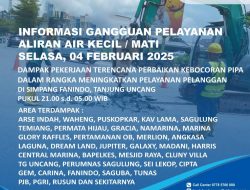 Perbaikan Pipa di Simpang Fanindo Tanjung Uncang, ABH Informasikan Area Terdampak