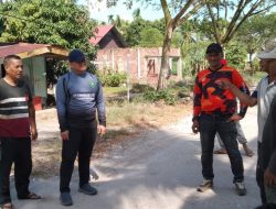 Sambut Ramadan, Camat Bantan dan Warga Pambang Pesisir Gotong Royong Bersihkan Masjid Al-Khairat