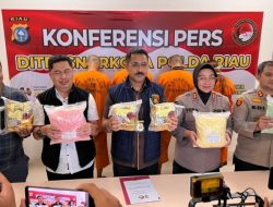 Empat Kurir Ditangkap, Polda Riau Sita Sabu dan Ekstasi Jaringan Internasional
