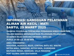 Peningkatan Layanan, ABH Laksanakan Perbaikan Pipa di RSUD Embung Fatimah Batu Aji