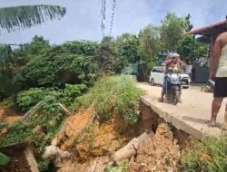 Jalan Bengkong Batam Terancam Longsor, Warga Minta Penanganan Cepat