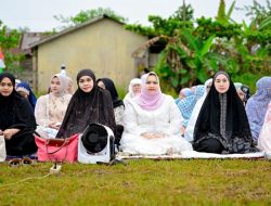 Untuk Pertama Kalinya, Bupati Bengkalis Salat Idulfitri di Desa Muara Busung