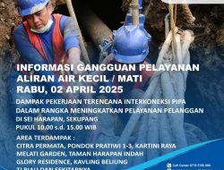 Pekerjaan Terencana Interkoneksi Pipa Jalur Kepayang-Tanjung Riau di Sei Harapan, Ini Area Terdampak