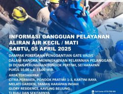 Peningkatan Layanan, ABH Laksanakan Penggantian Gate Valve di Depan Perumahan Pondok Pertiwi Sei Harapan