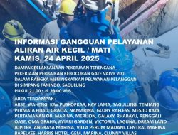 ABH Perbaiki Kebocoran Gate Valve di Simpang Fanindo Sagulung, Berikut Area Terdampak