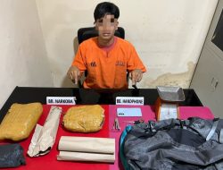 1,3 Kilogram Ganja Ditemukan di Rumah Pemuda Kampar, Pemasok Diburu