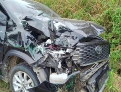 Bupati Kuansing Terlibat Kecelakaan di Jalan Lintas Desa Jake