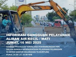 Peningkatan Layanan, ABH Lakukan Penyambungan Pipa di Depan Kantor Kelurahan Tanjung Buntung