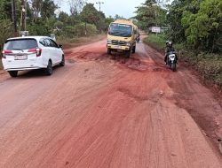Pengguna Ruas Jalan Nasional di Kalteng Keluhkan Kondisi Jalan yang Rusak dan Berlubang