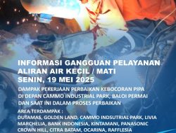 Perbaikan Pipa DN 500 di Depan Cammo Industrial Park Sedang Berlangsung
