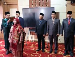 Sekda Alpian Pimpin Pelantikan Enam Pejabat Eselon III dan IV Pemkot Sungai Penuh