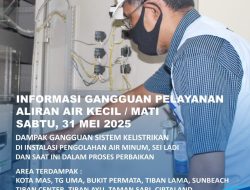 Perbaikan Sistem Kelistrikan di IPAM Sei Ladi, Berikut Area Terdampak