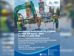 Peningkatan Layanan, ABH Laksanakan Relokasi Pipa di Simpang Sekolah Ulil Albab Tiban Utara