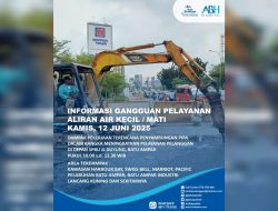 ABH Informasikan Penyambungan Pipa di Depan SPBU Jalan Duyung Batu Ampar