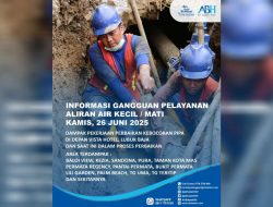 ABH Informasikan Perbaikan Kebocoran Pipa di Depan Hotel Vista Lubuk Baja
