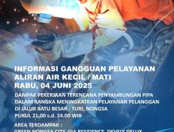 ABH Informasikan Pekerjaan Terencana Penyambungan Pipa di Jalur Batu Besar-Turi Beach
