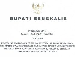 Bupati Kasmarni Tepati Janji, Pemkab Bengkalis Umumkan Penerima Beasiswa 2024
