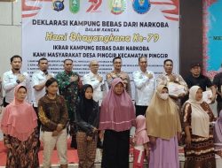 Bupati Bengkalis Hadiri Deklarasi Kampung Bebas Narkoba di Desa Pinggir