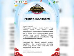 Event Pesona Nusantara Bekasi Keren Jilid 3 Resmi Ditunda