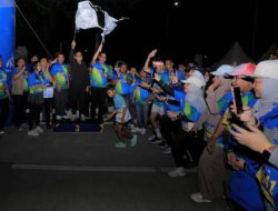 Ribuan Peserta Meriahkan Color Run Night Tangerang HUT ke-52 KNPI