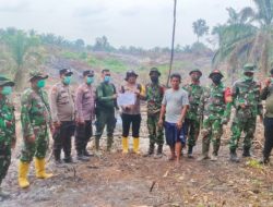 Terduga Pembakar Lahan di Rohul Ditangkap Berkat Deteksi Hotspot