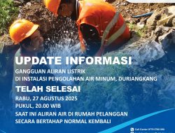 Gangguan Listrik di IPAM Duriangkang Tuntas, Pasokan Air Kembali Normal