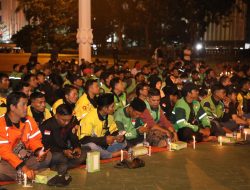 Dataran Engku Putri Diterangi Seribu Lilin, Pesan Damai Menggema di Batam