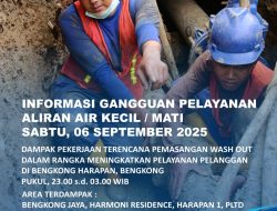 Peningkatan Layanan, ABH Pasang Wash Out dan Flushing Pipa di Bengkong Harapan