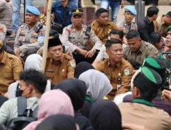 Ratusan Mahasiswa Demo di Mapolres Kerinci, Tuntut Restorasi Polri