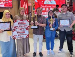 Semarak HUT ke-80 RI, Disperindag Batam Raih Juara Lomba Gerak Jalan