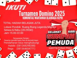 Wartawan Kepri Kibarkan Semangat Sumpah Pemuda Lewat Turnamen Domino 2025