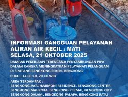 Tingkatkan Suplai ke Pelanggan, ABH Lakukan Penyambungan Pipa di Simpang Bengkong Seken