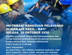 Penyambungan Pipa di Batu Merah Atas, Ini Area Terdampak