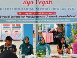HKG Ke-53, TP PKK Rohul Gelar Deteksi Dini Kanker Serviks di Puskesmas Ujung Batu