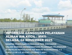 Ada Perbaikan Kebocoran Pipa di IPA Duriangkang, Aliran Air di Bengkong, Nagoya hingga Batu Ampar Mengecil