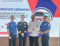 Bupati Aceh Tamiang Jemput Bantuan Hibah Armada Damkar dari Korea Selatan