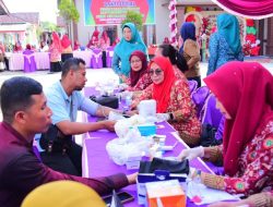 Ratusan Warga Ikuti Layanan Kesehatan Gratis PPNI di Desa Damai
