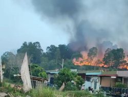 Gudang Barang Bekas di Patam Lestari Terbakar, Asap Hitam Membumbung Tinggi