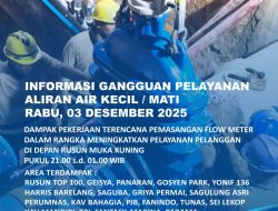 ABH Lakukan Pekerjaan Terencana Pemasangan Flow Meter di Rusun Muka Kuning
