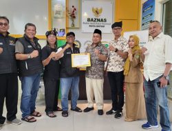 PWI Kepri Serahkan Hasil Penggalangan Dana Duka Sumatra ke Baznas Batam