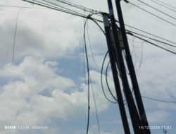 Tiang WiFi Diduga Ilegal Berdiri di Sewaka, Kecamatan Mengaku Tak Tahu