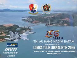 TNI AU Hang Nadim dan PWI Batam Gelar Lomba Tulis Jurnalistik Bertema Solidaritas untuk Sumatera