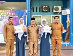 Kepala SMPN 1 Bengkalis Apresiasi Prestasi Michelle Lesnussa dan Melani di Kejurprov Dumai