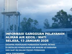 Perbaikan Pompa Intake IPAM Sei Harapan Masih Berlangsung
