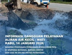 Perbaikan Pipa di Simpang Botania Masih Berlangsung