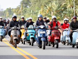 Ratusan Pengendara Vespa Ikuti March of the Mods 2026 di Batam