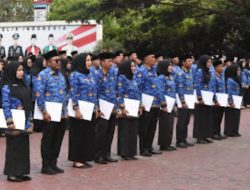 Bupati Bengkalis Serahkan SK PPPK Paruh Waktu, Tekankan Integritas dan Disiplin