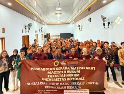 Fakultas Hukum Universitas Boyolali Sosialisasikan KUHP Baru di Desa Nglambangan