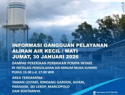 ABH Informasikan Perbaikan Pompa Intake IPA Muka Kuning